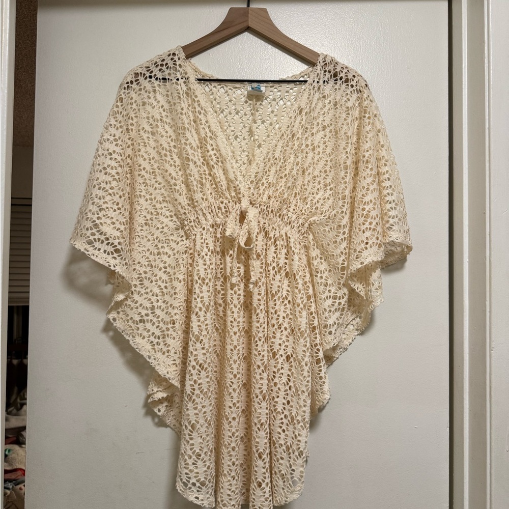 Cream Crochet Cover-Up